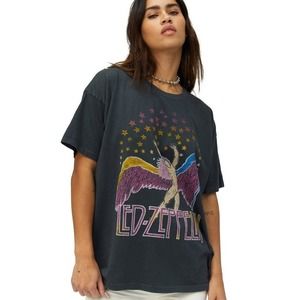 Led Zeppelin Swan Song Oversized Band Tshirt Gift For Music Band Fan 1
